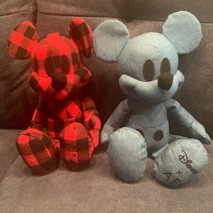 Two Special Edition American Eagle Walt Disney Mickey Mouse Disney X AE plushies